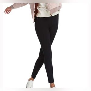 SPANX Sz XL Perfect Black Pants Classic Black Elastic Waistband Back NEW